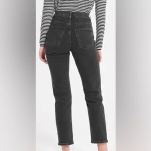 Everlane Black The High Rise Straight Jean